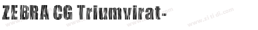 ZEBRA CG Triumvirat字体转换